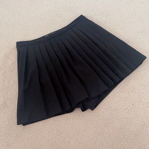 Zara Black Pleated Tennis Skort